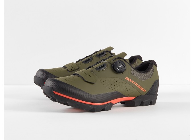 Shoe Bontrager Foray Olive Grey/Radioactive Orange (2022)