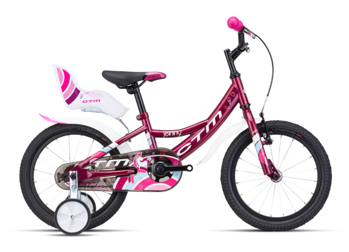 Kids bicycle CTM Jenny dark pink pearl