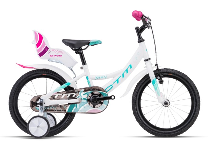 Kids bicycle CTM Jenny white/turquoise