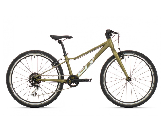 Kids bike Superior FLY 24 Matte Olive Metallic/Hologram Chrome