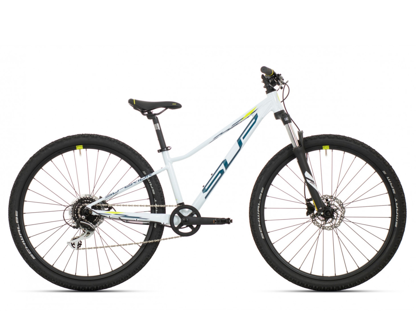 Kids bike Superior Racer XC 27 Gloss White/Blue/Neon Yellow