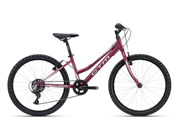 Kids bicycle CTM Mony matt dark pink pearl