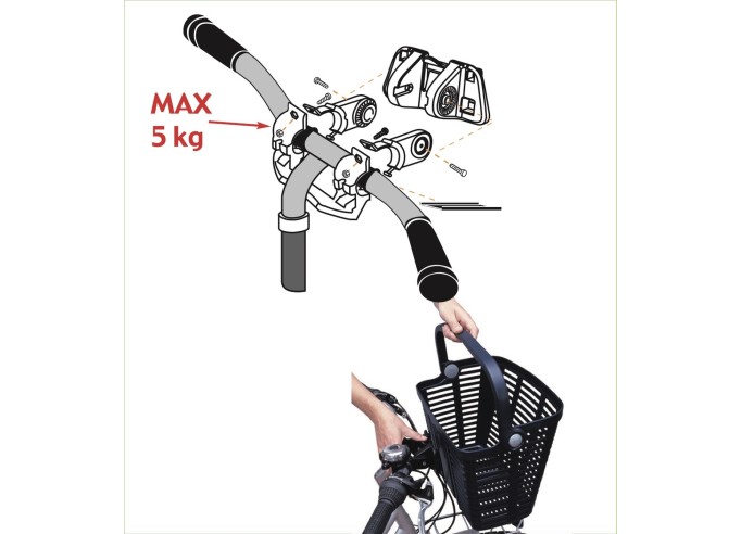 Bellelli 5kg krepšys ant vairo, blue