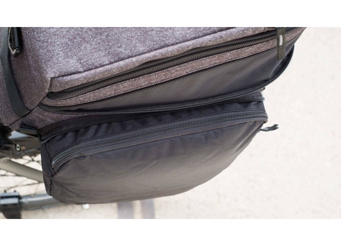 Bag BBB BSB-137 carrier bag CarrierPack extensions grey blend 36x16x21cm - 6.5