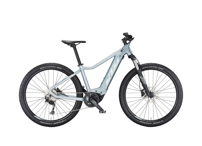 E-bike KTM MACINA RACE 572 GLORIOUS azzurro silver matt (white+lemon)