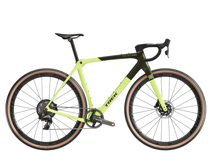 Trek Checkmate SLR 7 AXS Olive Drab/Glowstick gravel bicycle