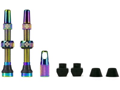 Tubeless valves Muc Off presta iridescent (pair)