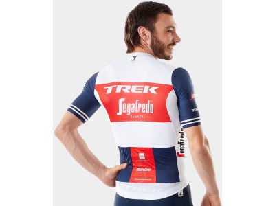 Jersey Santini Trek-Segafredo Pro Team White/Blue 2