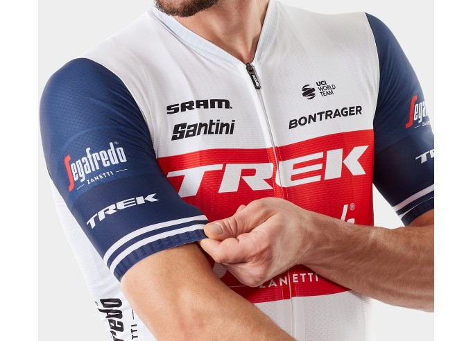Jersey Santini Trek-Segafredo Pro Team White/Blue
