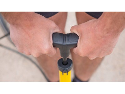 Floor pump BBB BFP-27 AirSteel yellow