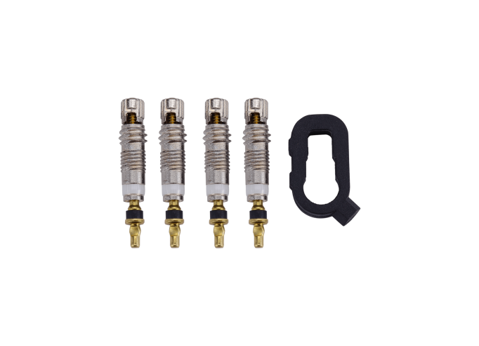 Tubeless valves BBB BTI-161  Valvecore set 4 pcs brass