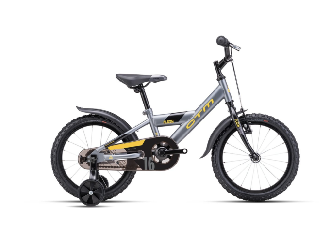 Kids bicycle CTM Flash grey/yellow