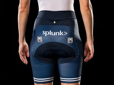 Shorts Santini Trek-Segafredo Replica Women Blue/White 2