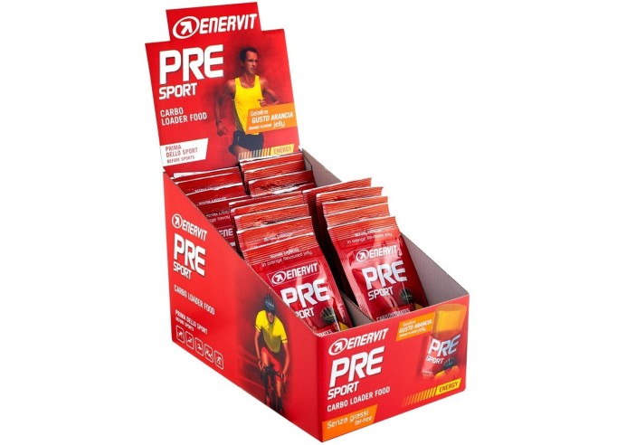 Enervit Presport orange energetinis geliukas, 45g
