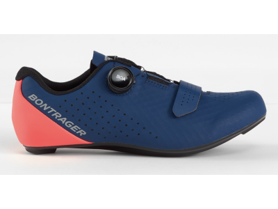 Road Cycling Shoe Bontrager Circuit Nautical Navy/Radioactive Coral (2022)