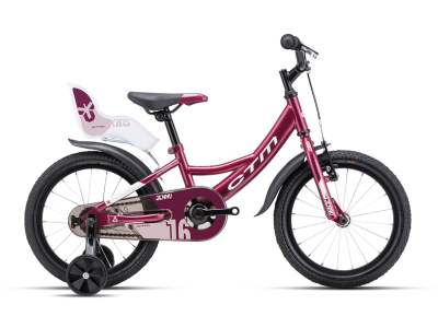 Kids bicycle CTM Jenny dark pink pearl