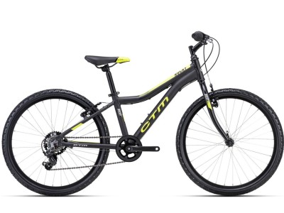 Kids bicycle CTM Rocky 1.0 Matt Black / Lime