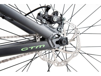CTM Dirtking matt metalblack / lightgreen dirt jump dviratis