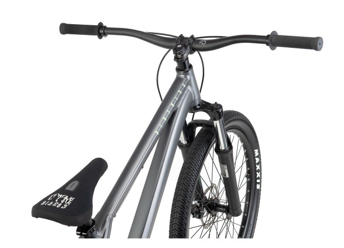 CTM Dirtking matt metalblack / lightgreen dirt jump dviratis