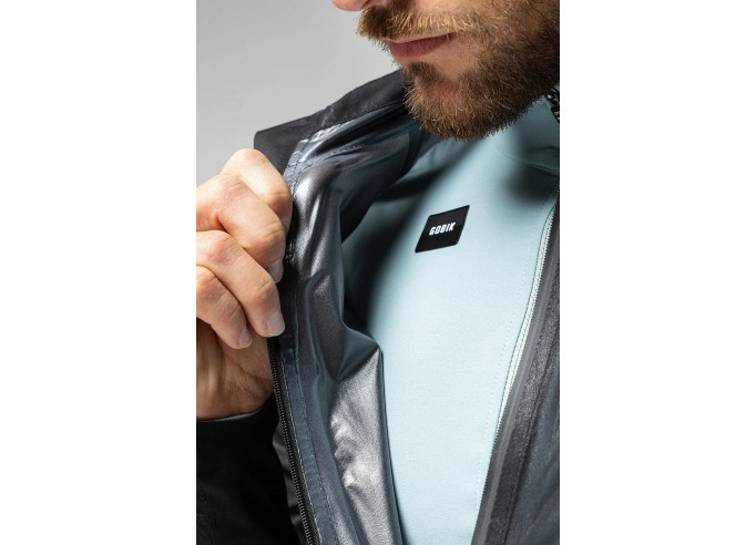 Gobik LIGHT RAINCOAT RAINCOAT UNISEX TRUE BLACK