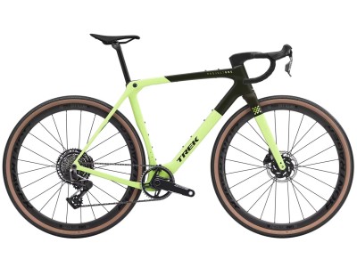 Trek Checkmate SLR 7 AXS Olive Drab/Glowstick gravel dviratis