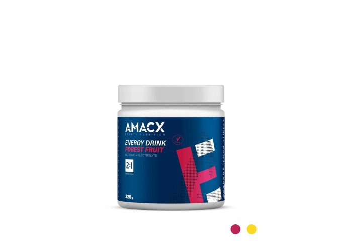 Amacx Energy Drink - Isotonic Carbohydrate Beverage Powder - 320g Forest Fruit