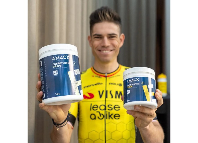 Amacx Energy Drink - Isotonic Carbohydrate Beverage Powder - 320g Lemon