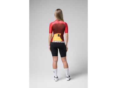 Dviratininko maikutė trumpomis rankovėmis ATTITUDE 2.0 WOMEN BARBERRY 