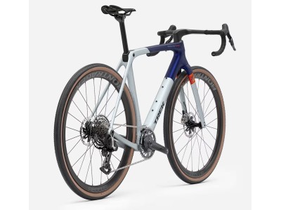 TREK Checkmate SLR 9 AXS gravel dviratis | Matte Hex Blue/Plasma Grey Pearl