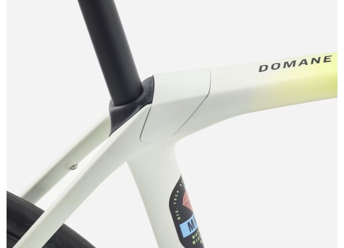 TREK Domane SL 6 Gen 4 plento dviratis | Era White/Glowstick/Coral Fade