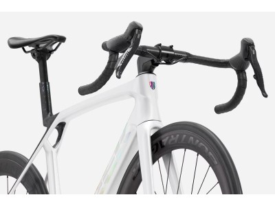 TREK Madone SL 6 AXS plento dviratis | Gloss Crystal White/Matte Deep Smoke