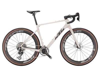 KTM GRAVELATOR EXONIC gravel dviratis | ORANGE-STAINED WHITE