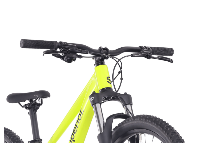 Superior RACER 27 vaikiškas dviratis | Matte Radioactive Yellow