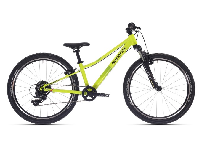 Kids bicycle Superior RACER 24 | Matte Radioactive Yellow