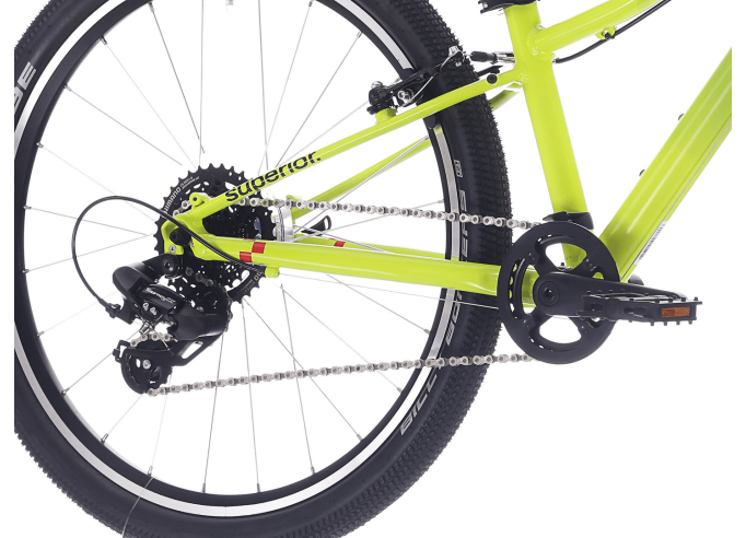 Kids bicycle Superior RACER 24 | Matte Radioactive Yellow