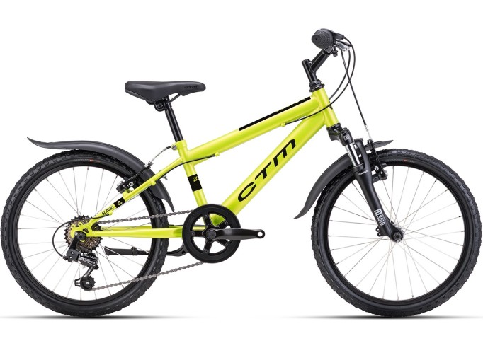 CTM SCOOBY 2.0 vaikiškas dviratis | matt lime
